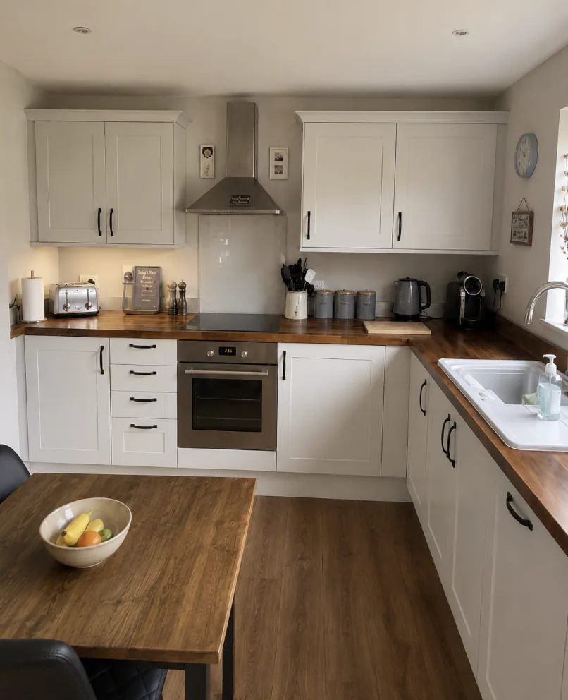Cream shaker kitchen